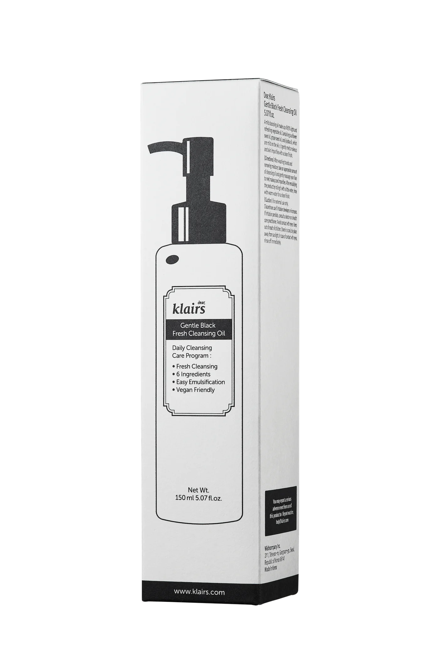 Klairs - Gentle Black Fresh Cleansing Oil