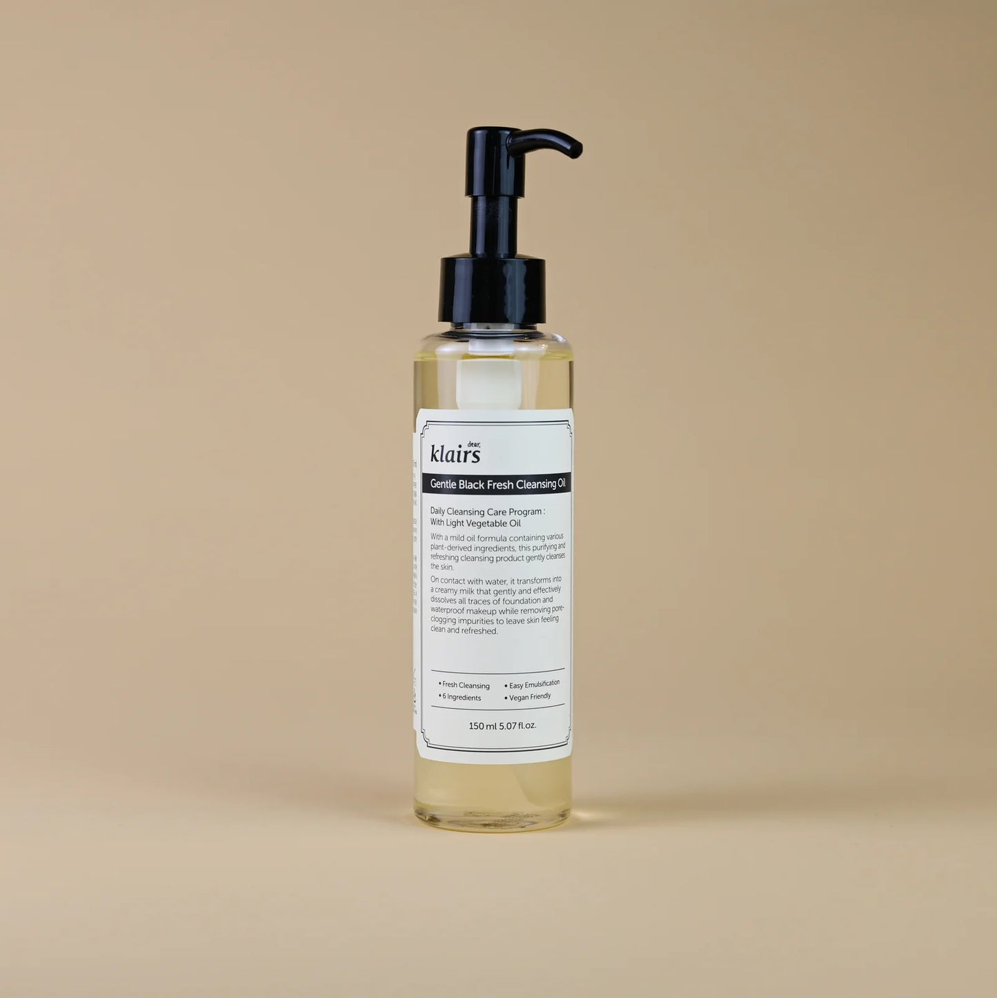 Klairs - Gentle Black Fresh Cleansing Oil