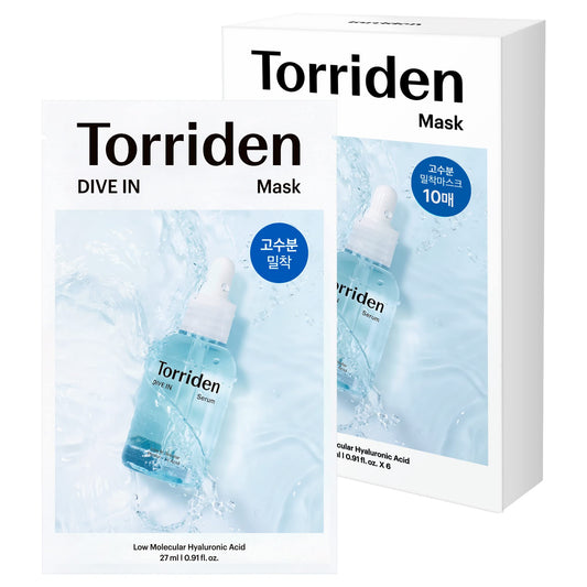 Torriden – DIVE IN Low Molecular Hyaluronic Acid Mask Sheet (10pc)