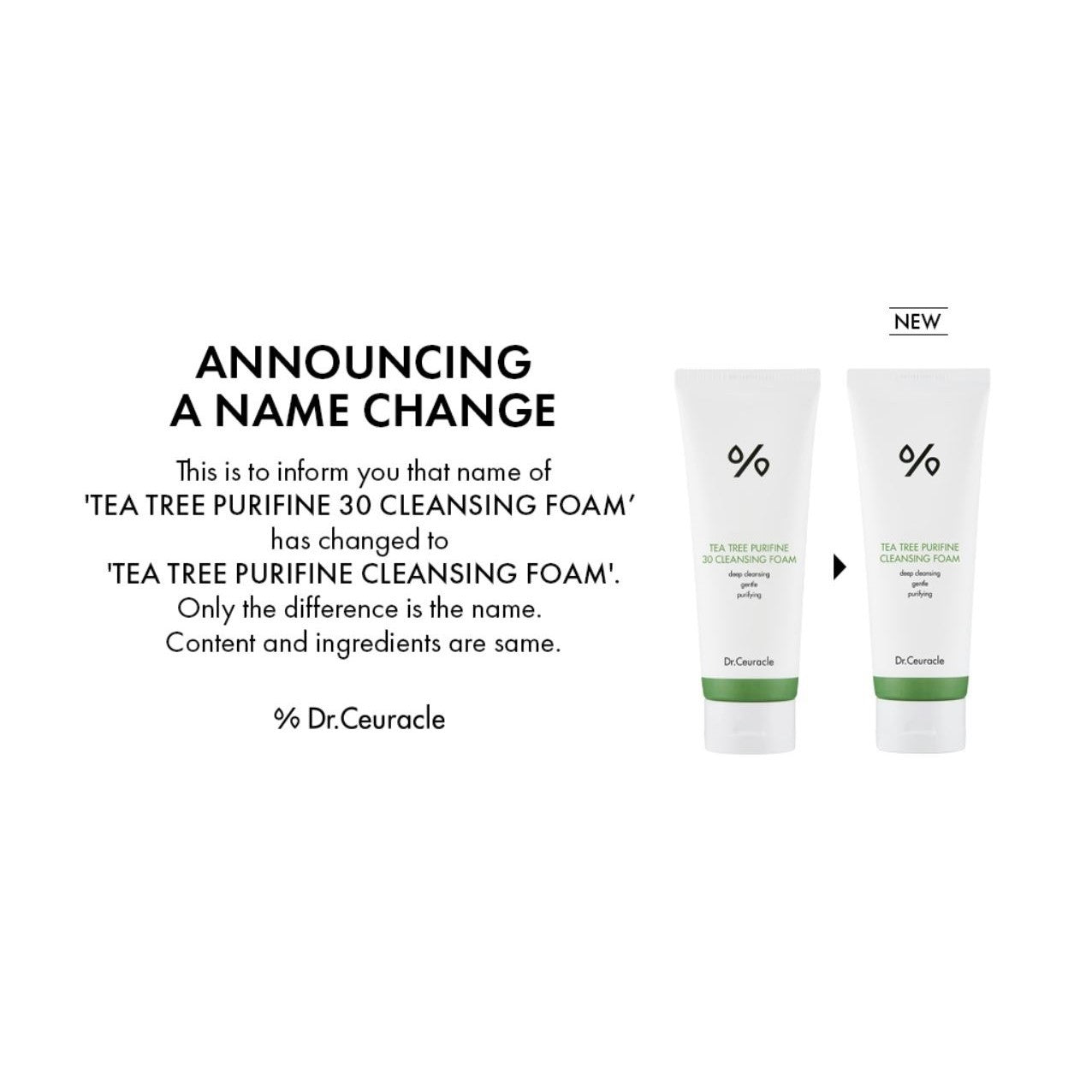Dr.Ceuracle - Tea Tree Purifine 30 Cleansing Foam