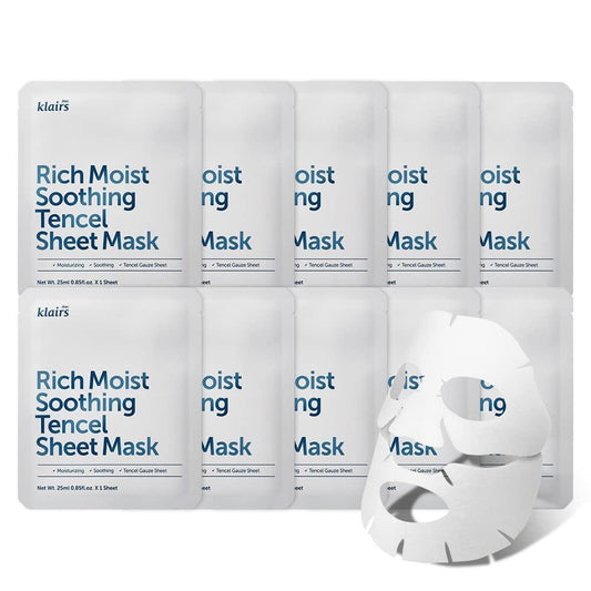 Dear Klairs - Rich Moist Soothing Tencel Sheet Mask 25ml x 10ea