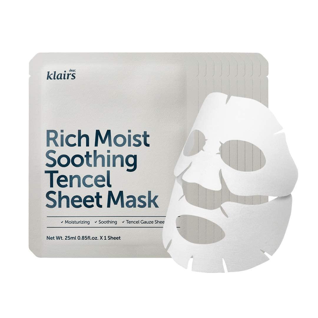 Dear Klairs - Rich Moist Soothing Tencel Sheet Mask 25ml x 10ea