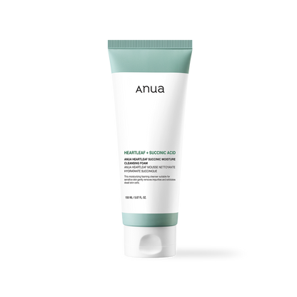 Anua – Heartleaf Succinic Acid Moisture Cleansing Foam