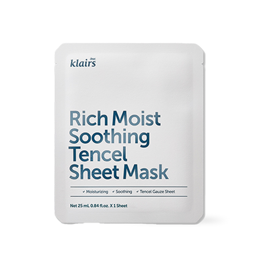 Dear Klairs - Rich Moist Soothing Tencel Sheet Mask 25ml x 10ea