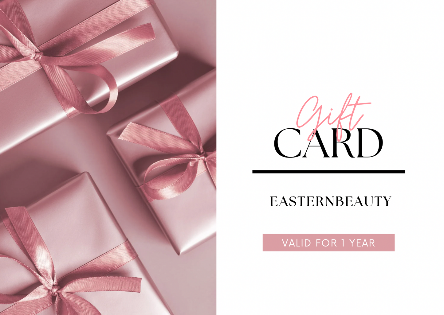 Cartes-cadeaux EASTERNBEAUTY