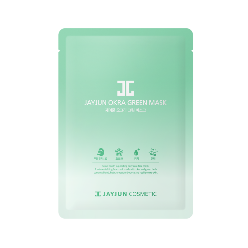 JAYJUN - Masque vert Okra - 10pc